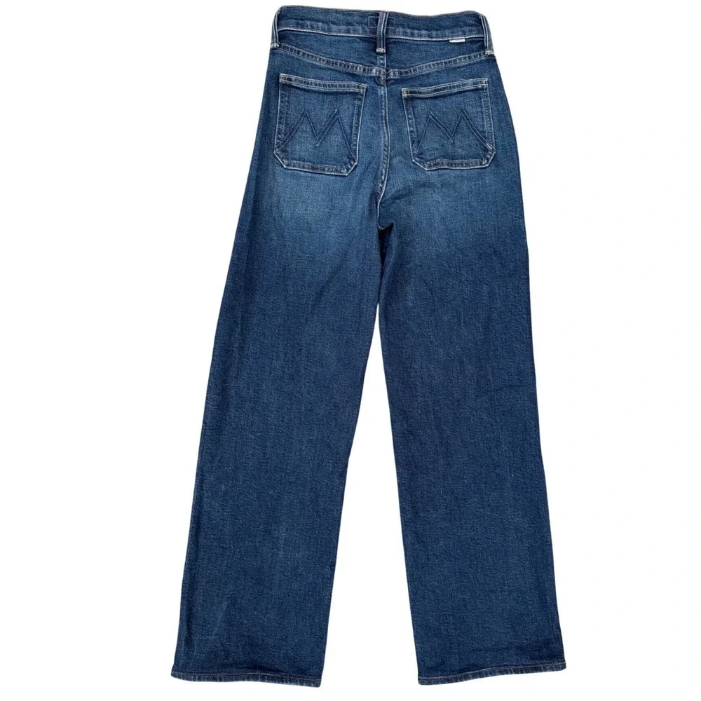 MOTHER Lil Patch Pocket Rambler Jeans Womens 24 High Rise Wide Leg‎ These Boots